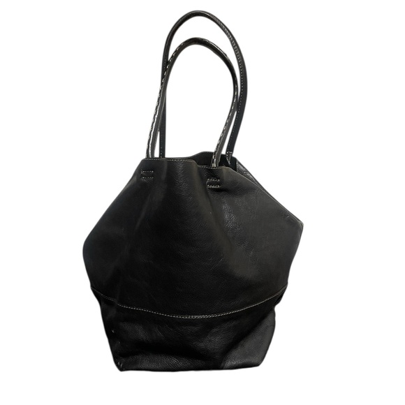 J.Jill Slouchy Shoulder Hobo Black Leather Bag - Picture 1 of 10